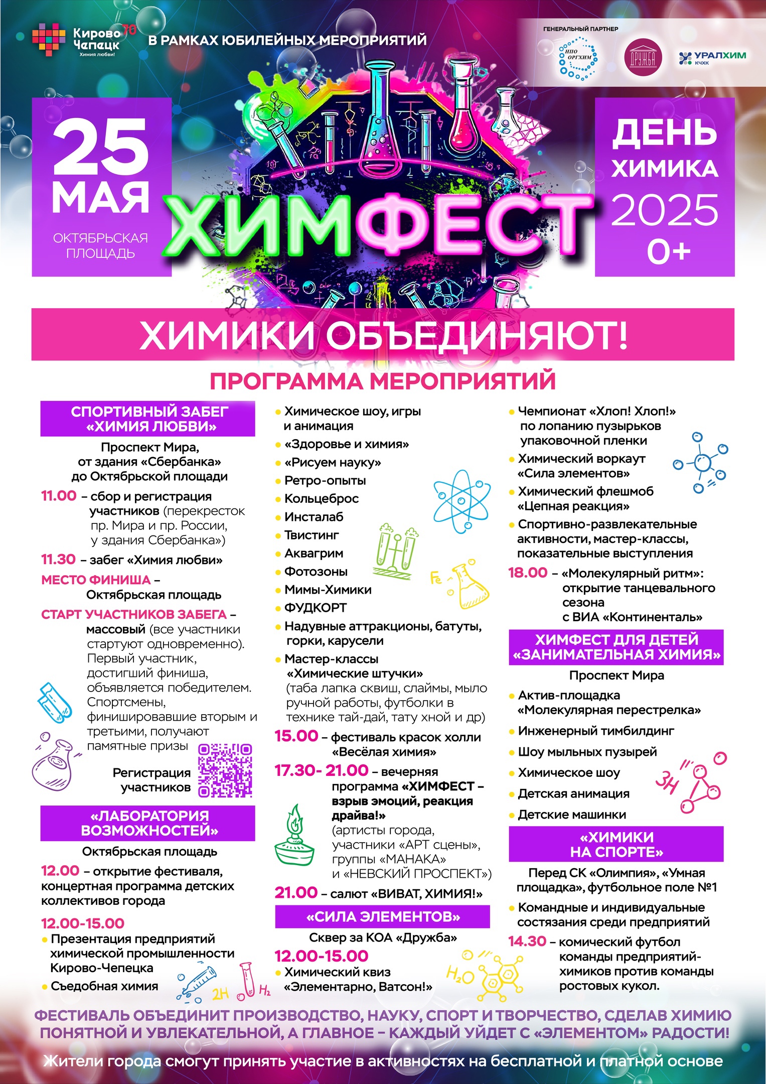 Приглашаем всех на празднование Дня химика 2025!.
