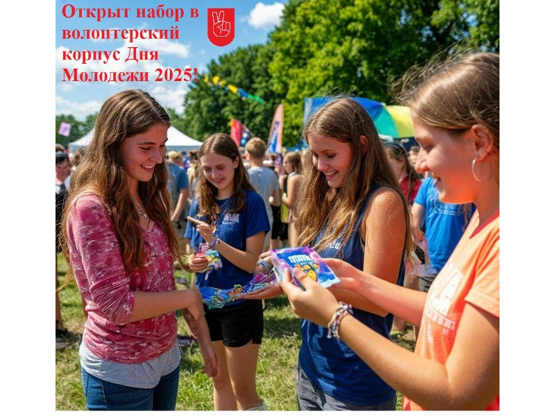 Открыт прием заявок в волонтерский корпус Дня молодежи 2025 в городе Кирово-Чепецке!.