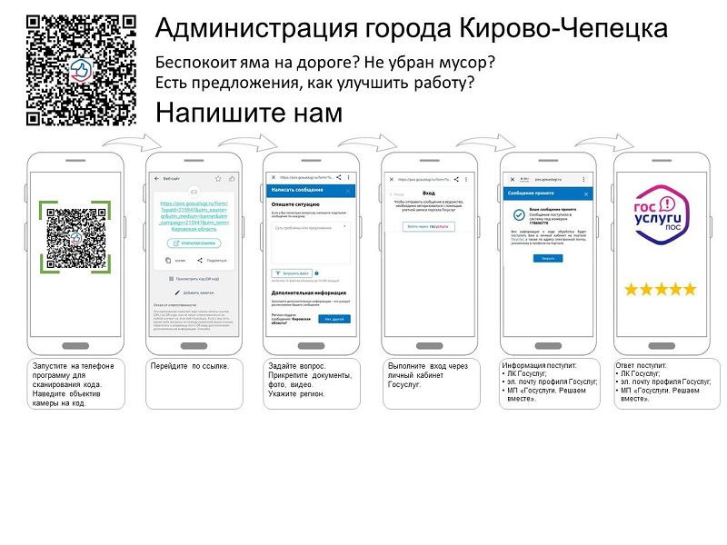 Обратную связь теперь можно получить с помощью QR-кода.