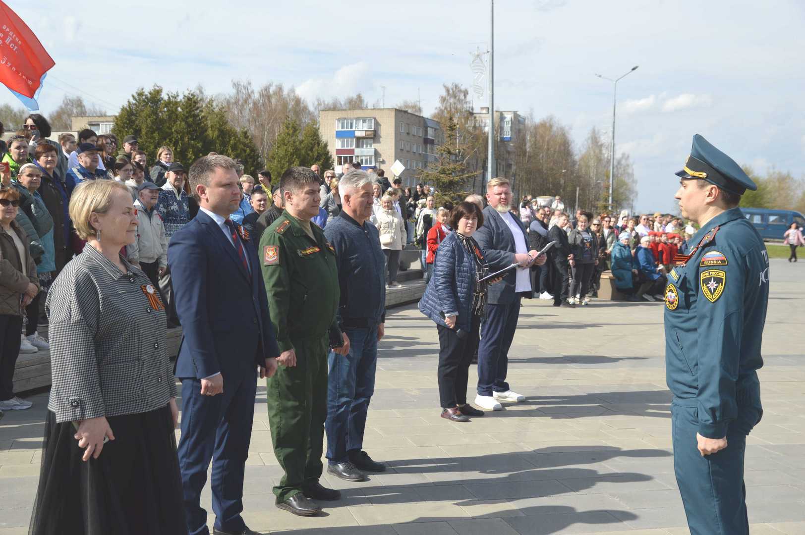 Городской смотр строя и песни.